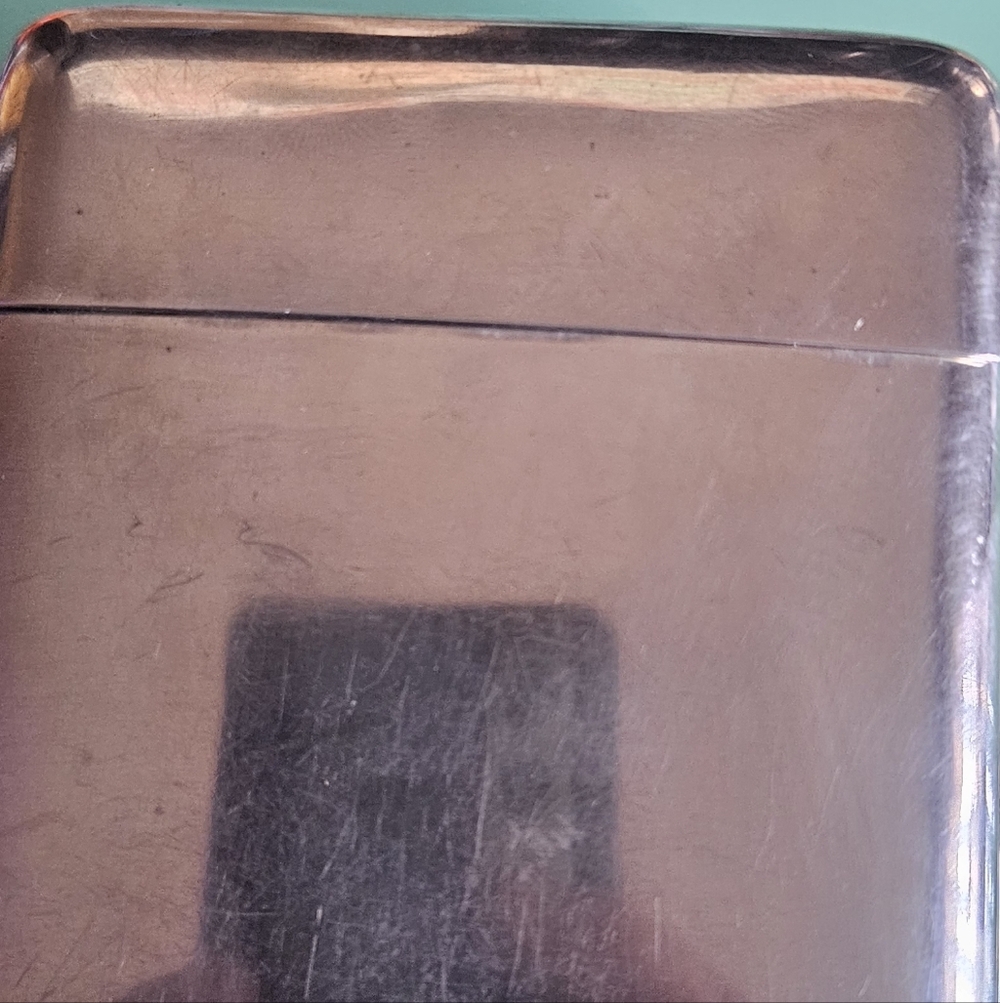 Sterling Silver Reed And Barton Cigarette Case Extremely Rare...306 Grms